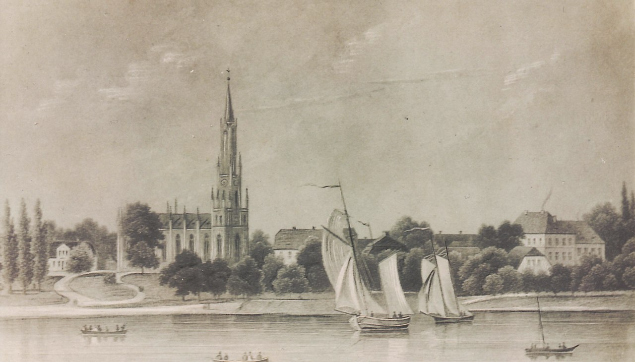 Historyczny widok na klasztor Malchow, © Stadtarchiv Malchow