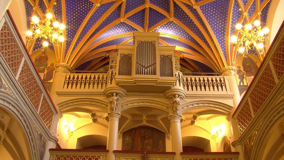 Slotkerk Schwerin Stergewelf en orgel, © Tourismusverband Mecklenburg-Schwerin Slotkerk Schwerin Stergewelf en orgel, © Tourismusverband Mecklenburg-Schwerin