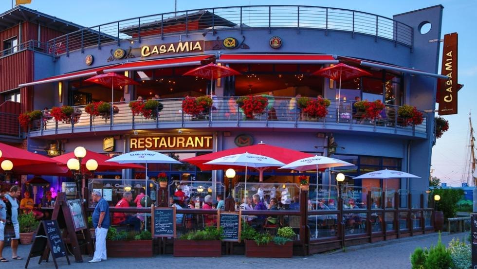 Zicht op de CASA MIA bij nacht, &copy; Casa Mia Restaurant