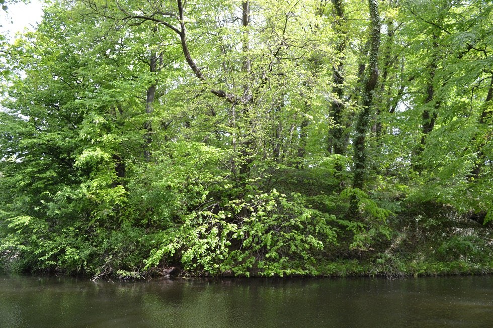 Hoogte van de torenheuvel bij de slotgracht., &copy; Lutz Werner