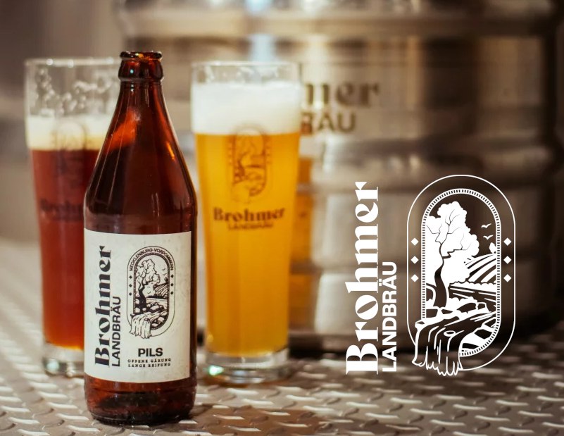 Brohmer Landbräu beer, home-brewed beer in Rattey Castle., © Brohmer Landbräu, Inselmühle Usedom GmbH