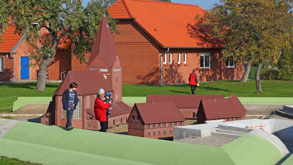 Maquette op ware grootte van het fort van Kirchdorf, © Kurverwaltung Ostseebad Insel Poel