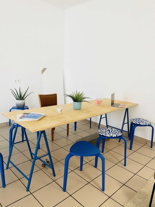 Creative corner in the Ping Pong Salon, © Katja Thiede