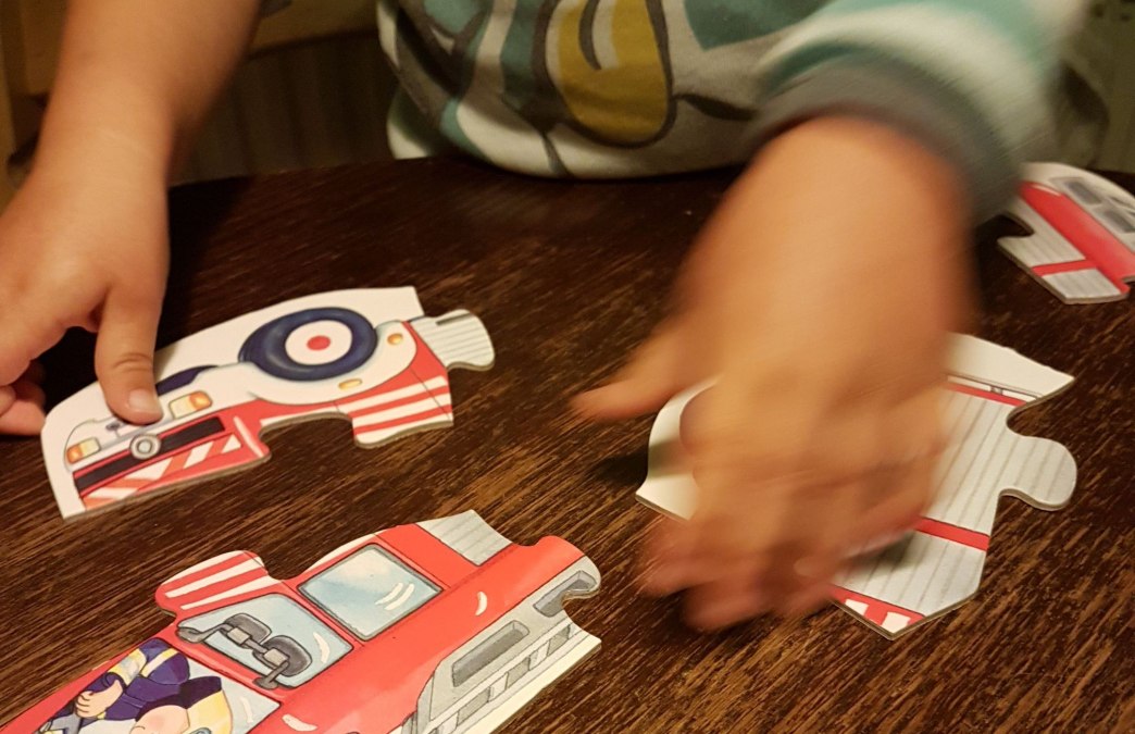 Toddler puzzles at the Bibolinchen parents' meeting, © Stadtbibliothek Stralsund