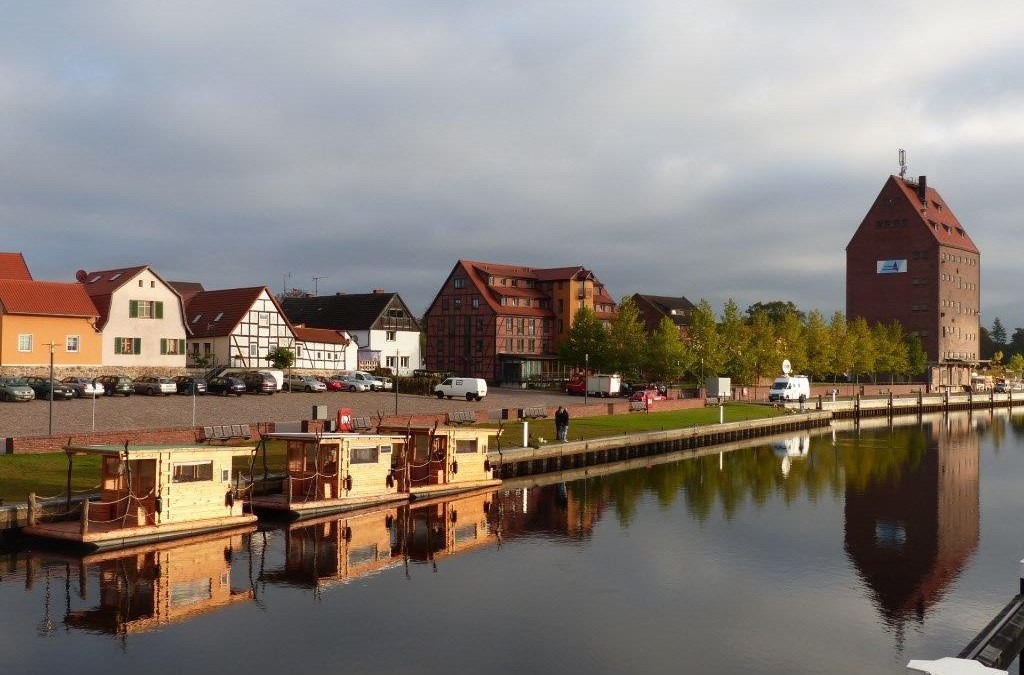 Uitzicht op de haven en het molengebied in Loitz, © Marianne Schultz