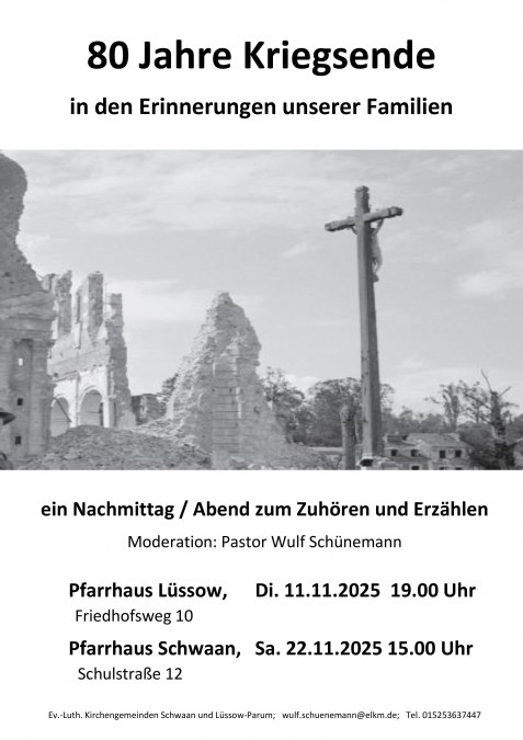 80 jaar einde van de oorlog Schwaan etc., © Pastor Schünemann 80 jaar einde van de oorlog Schwaan etc., © Pastor Schünemann