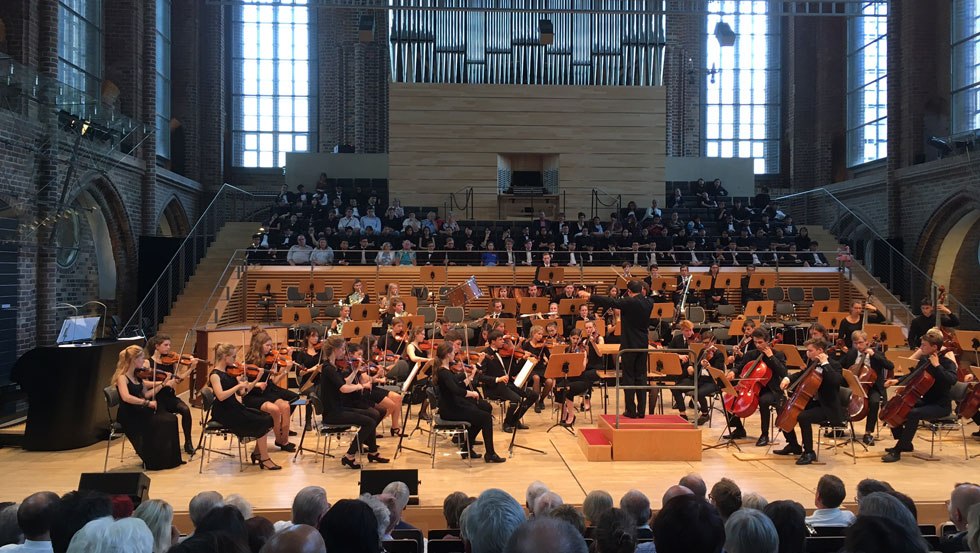 Concertzaal met orgel in de concertkerk in Neubrandenburg // © Stadt Neubrandenburg Concertzaal met orgel in de concertkerk in Neubrandenburg // © Stadt Neubrandenburg