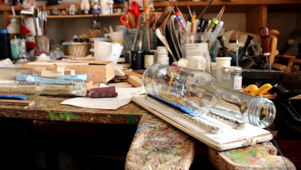 In der Werkstatt des Buddelschiffbauers &copy; VMO, Siekmann, &copy; VMO, Siekmann