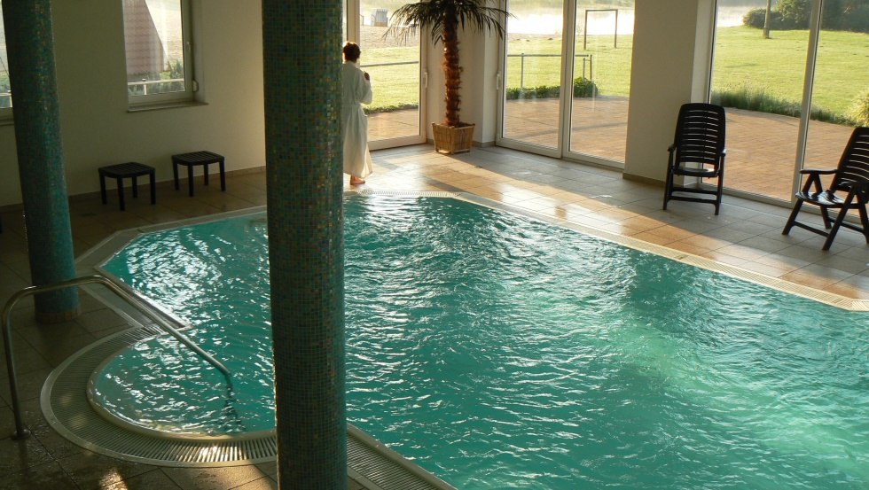 Enjoy relaxing vacation time in our swimming pool, &copy; Ferienpark Mecklenburg