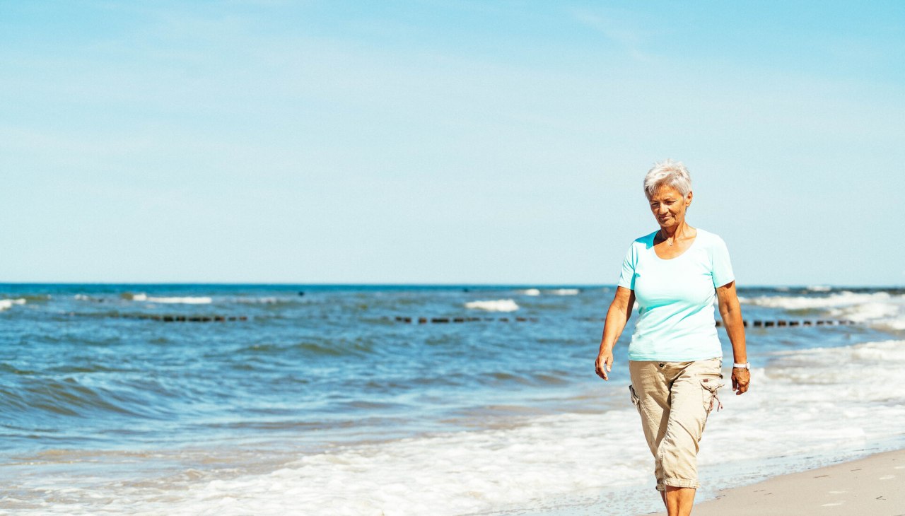 Spacer po plaży w Zingst, © TMV/Petermann