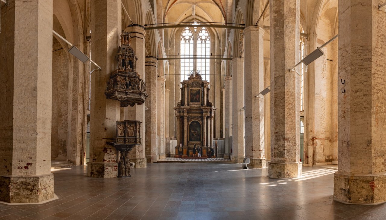 Altaar in de culturele kerk St Jakobi in Stralsund, © TMV/Tiemann