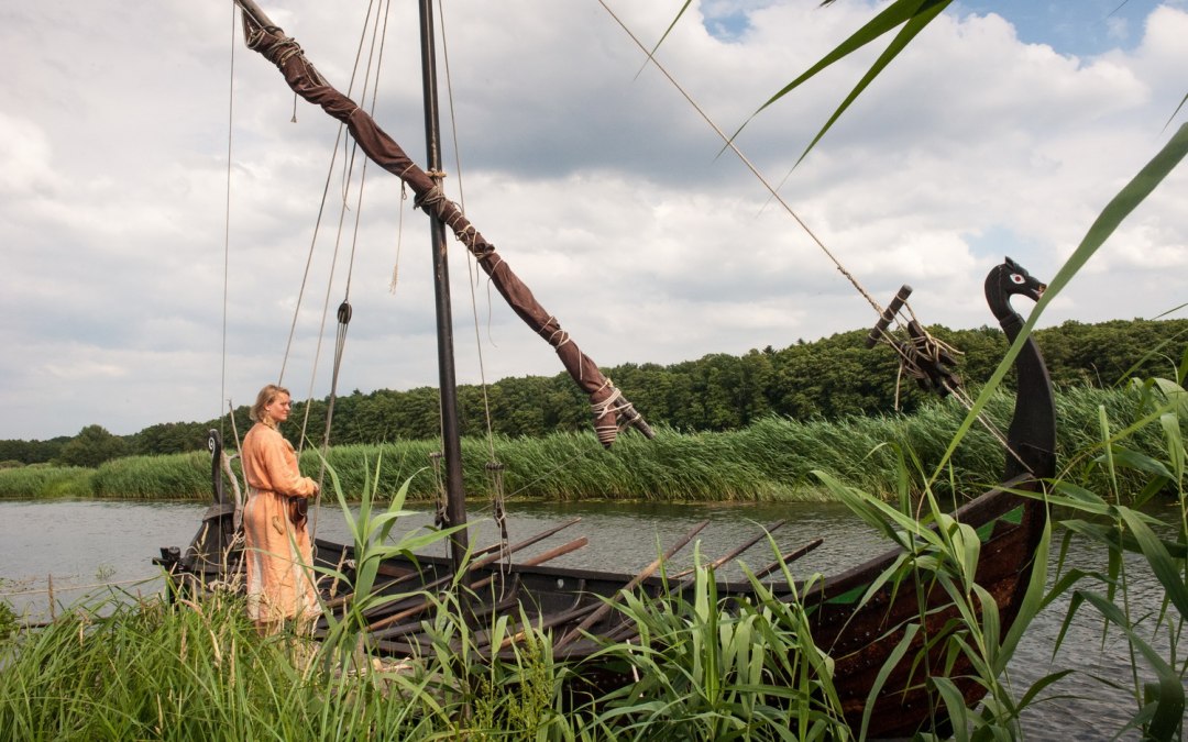 Slavische boot op de Uecker in Ukranenland, © Grazyna Saniuk-Wozniak