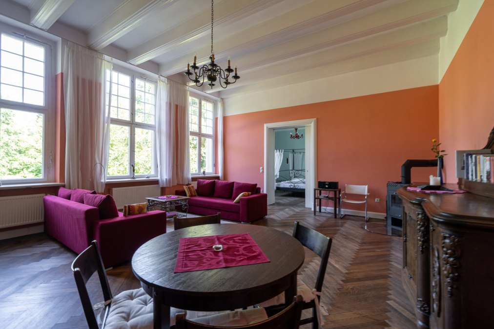 Salon in het landhuis Büttelkow, © DOMUSImages Salon in het landhuis Büttelkow, © DOMUSImages