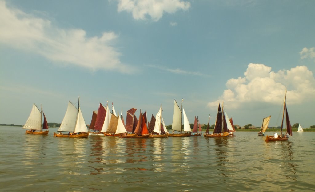 Wooden boats on the Saaler Bodden, &copy; &copy; W.Dutz/A`hoop