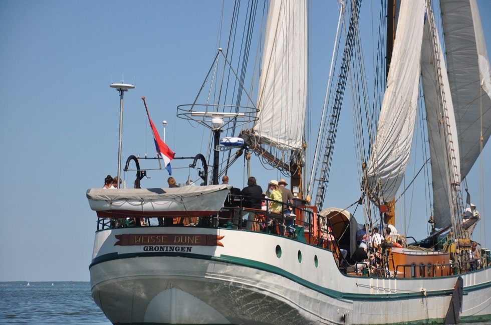 Zeilervaring op de "Weisse Düne" // © Weisse Düne Segeltouren Zeilervaring op de "Weisse Düne" // © Weisse Düne Segeltouren