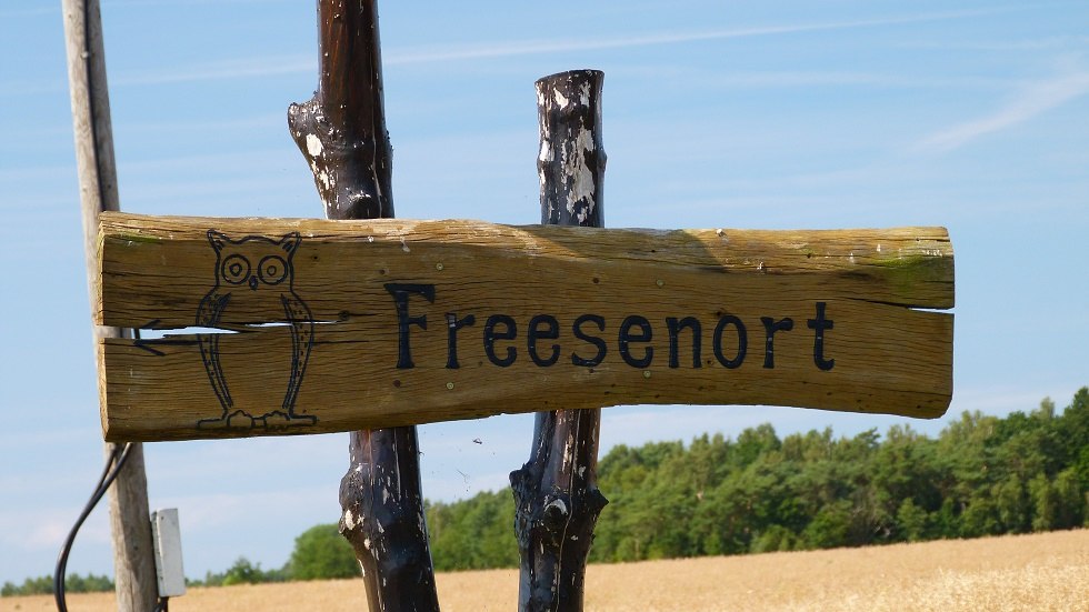 Freesenort is located in the middle of the National Park of "Vorpommersche Boddenlandschaft"., &copy; Ummanz-Information/Bordych