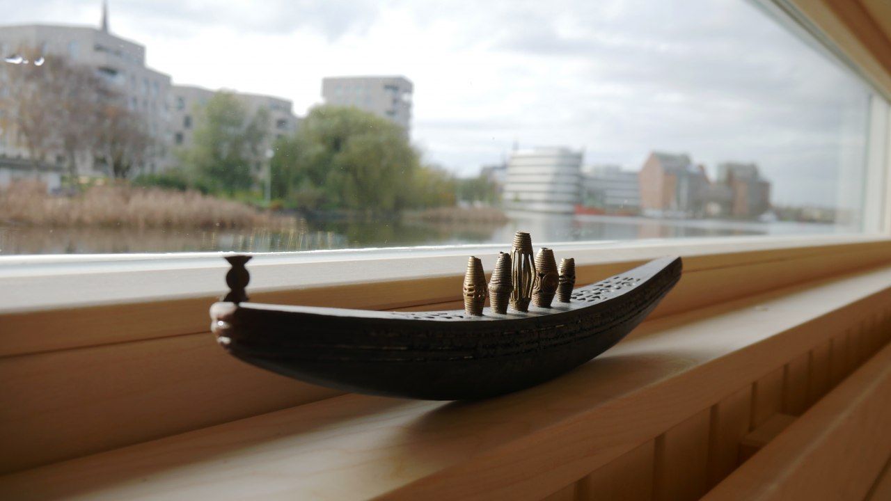 Uitzicht vanuit het panoramische raam in de saunaruimte, &copy; Ronald Kley