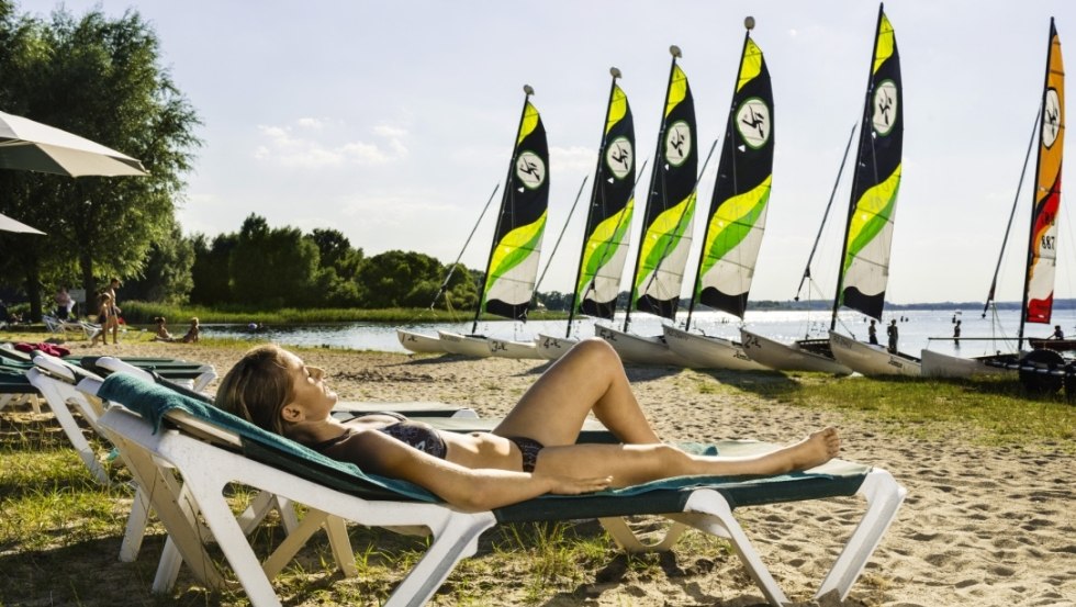 Ontspanning op het strand van de Fleesensee, © Robinson Club Fleesensee