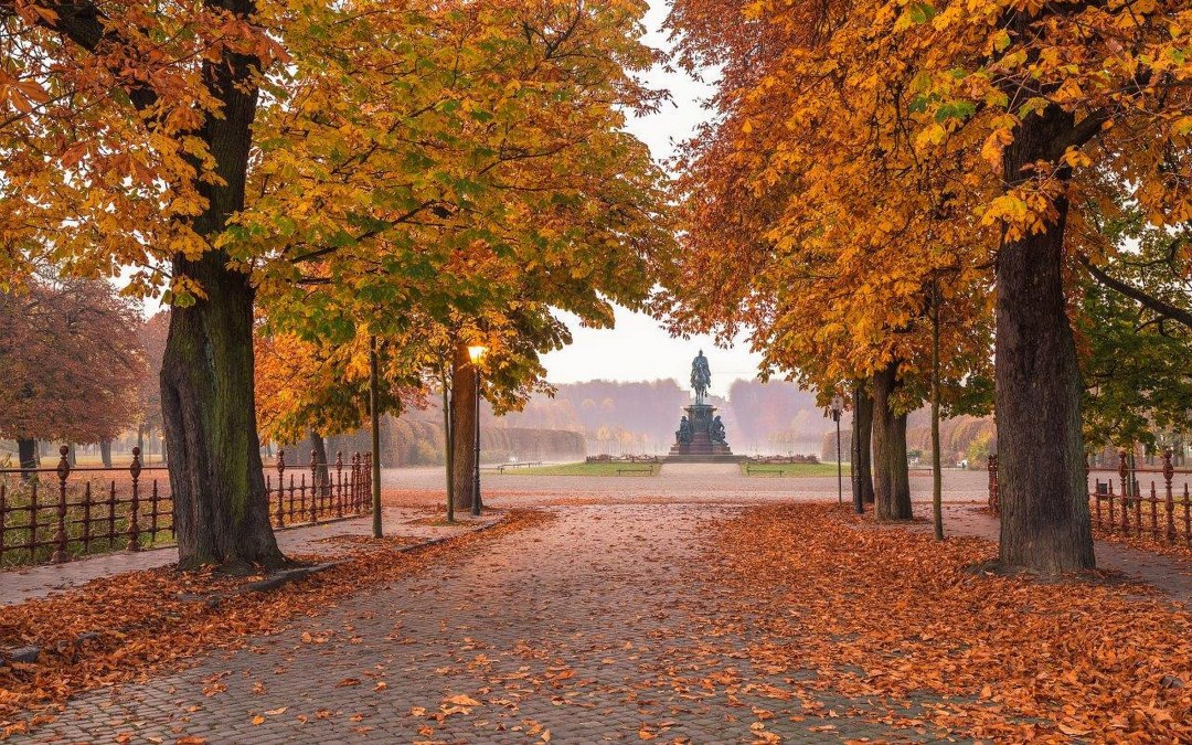 Schwerin Paleistuinen in de herfst, © SSGK MV / Timm Allrich