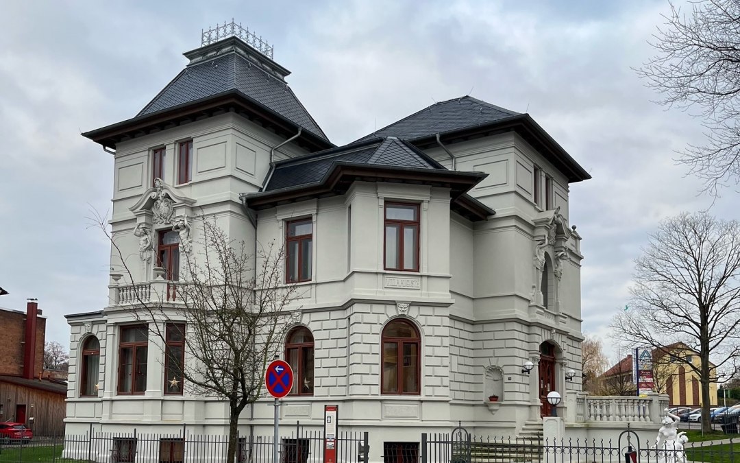 Zijaanzicht van Villa Auguste, © Tourist-Information Malchow