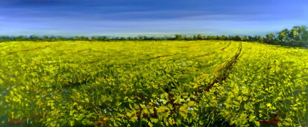 Oil on canvas/ 2019/ 170 x 70 cm, © Matthias Heinz