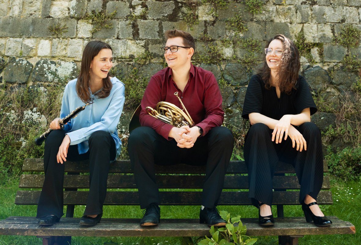 Myriam Navarri - hobo,
Thomas Mittler - hoorn,
Josefa Schmidt - piano // &copy; Lydia Ramos
