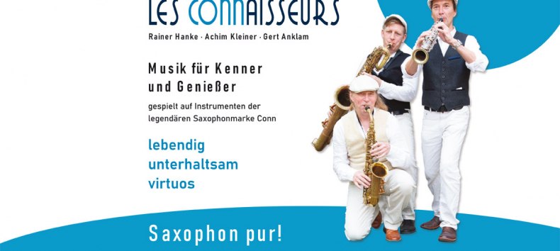 Saxophone trio Les Connaisseurs // © Les Connaisseurs Saxophone trio Les Connaisseurs // © Les Connaisseurs
