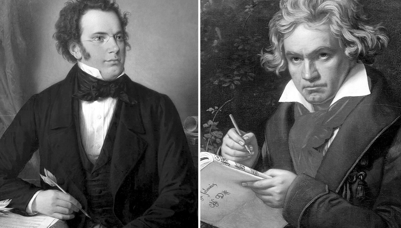 Franz Schubert, Ludwig van Beethoven, © commons-wikimedia.org Franz Schubert, Ludwig van Beethoven, © commons-wikimedia.org