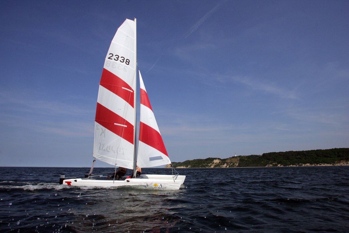 Catamaran off Hiddensee, © Kay Petersen - Surf & Segel Hiddensee Catamaran off Hiddensee, © Kay Petersen - Surf & Segel Hiddensee