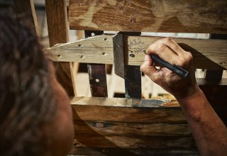 Reparatur und Neubau von Holzbooten in der Bootswerft Freest // © TMV@pocha.de Reparatur und Neubau von Holzbooten in der Bootswerft Freest // © TMV@pocha.de