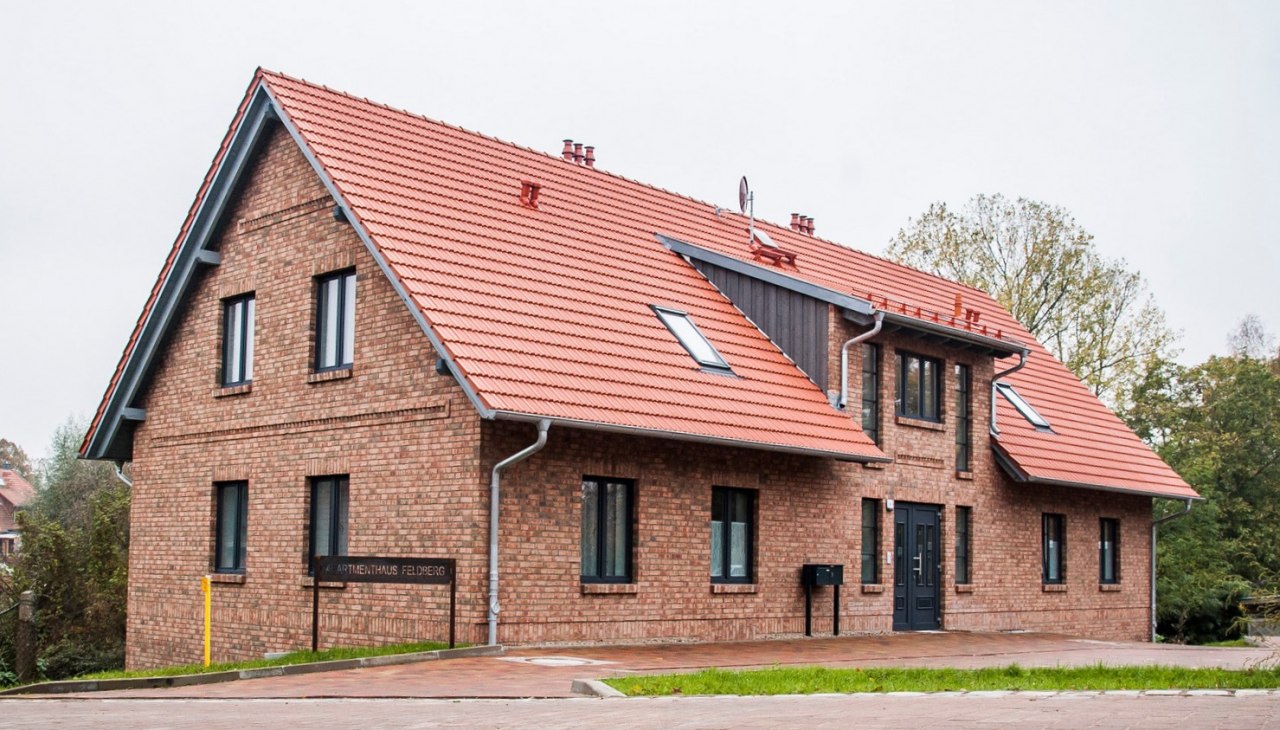 The new building with the six apartments was completed in 2019., © Lichthof Neubrandenburg