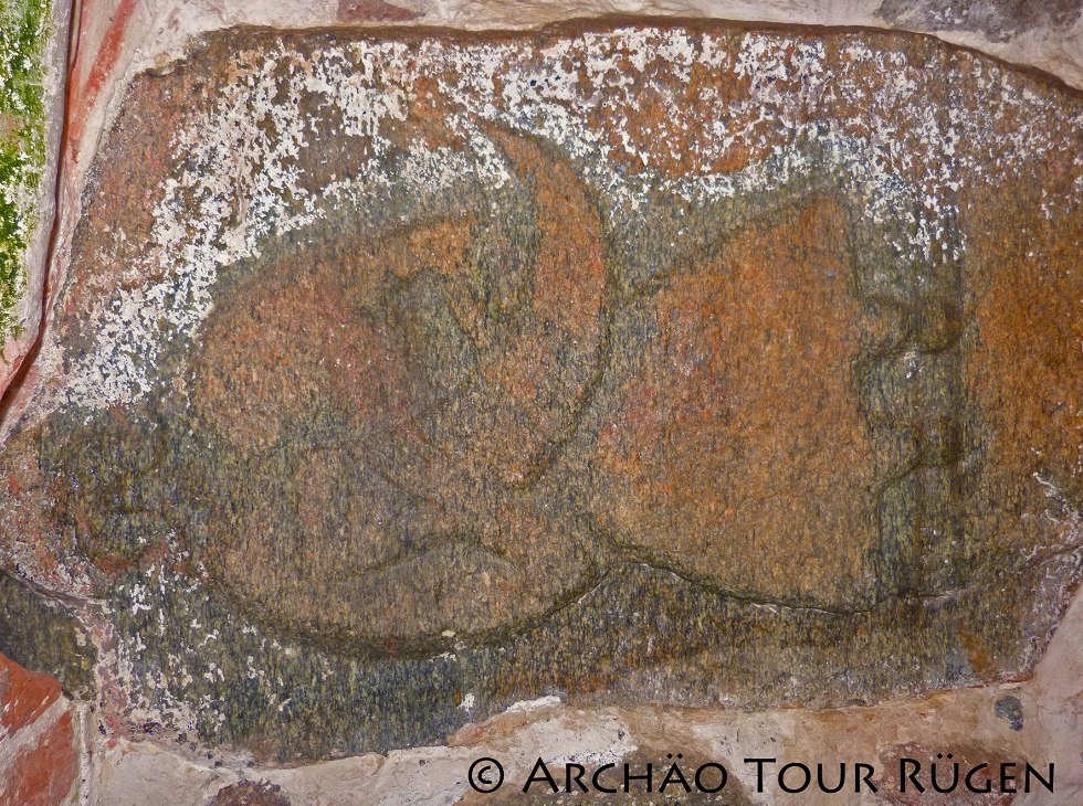 Svantevit stone in the church Altenkirchen, © Archäo Tour Rügen