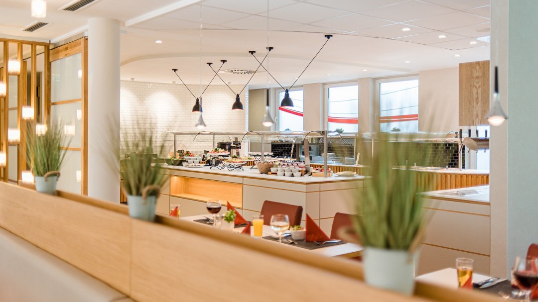 Uitzicht in het restaurant, © Friederike Hegner Uitzicht in het restaurant, © Friederike Hegner