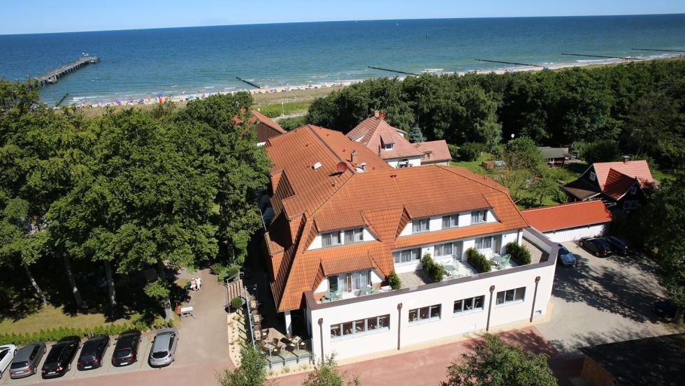Widok hotelu Haus am Meer z lotu ptaka, © Hotel Haus am Meer