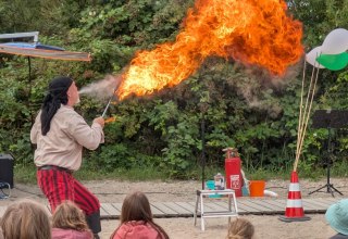 Pirate on Wohlenberg beach // © Stadt Klütz Pirate on Wohlenberg beach // © Stadt Klütz