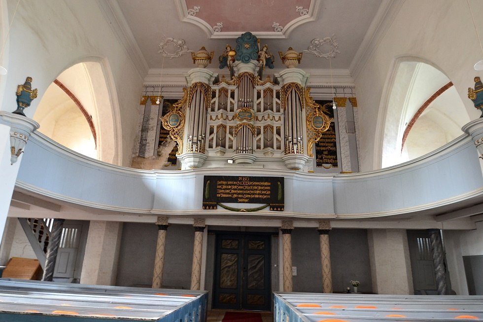 Organ of the St. Jacobi Church in Gingst on the island of Rügen, © Tourismuszentrale Rügen Organ of the St. Jacobi Church in Gingst on the island of Rügen, © Tourismuszentrale Rügen