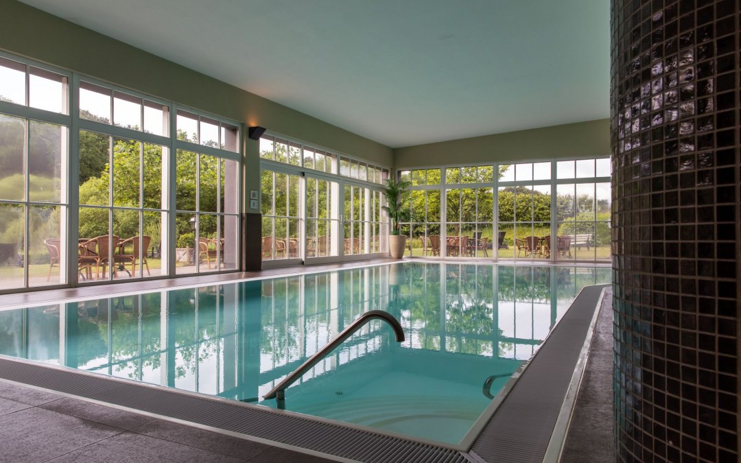 Zwembad in de wellnessruimte van Schloss Basthorst, © Hotel Schloss Basthorst