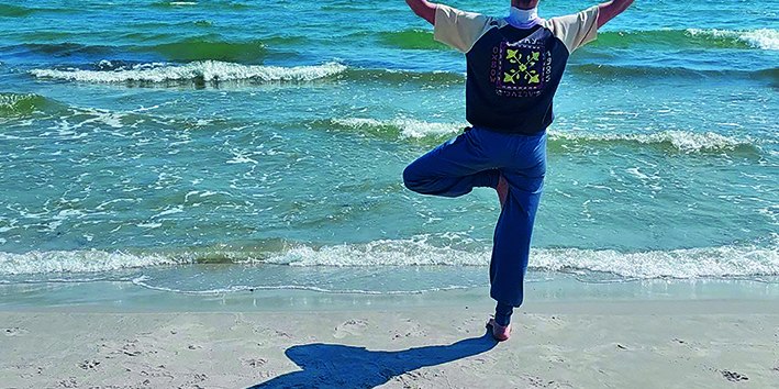 Yoga op het strand in Juliusruh, © Margrit Freitag