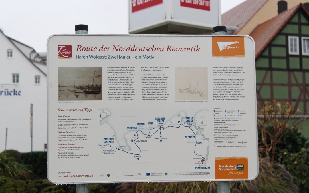 Infoschild-Wolgast-Hafen, © tvv-anne wiegert