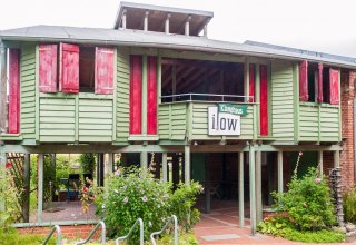 The sound house photographed from the front., &copy; Frank Burger