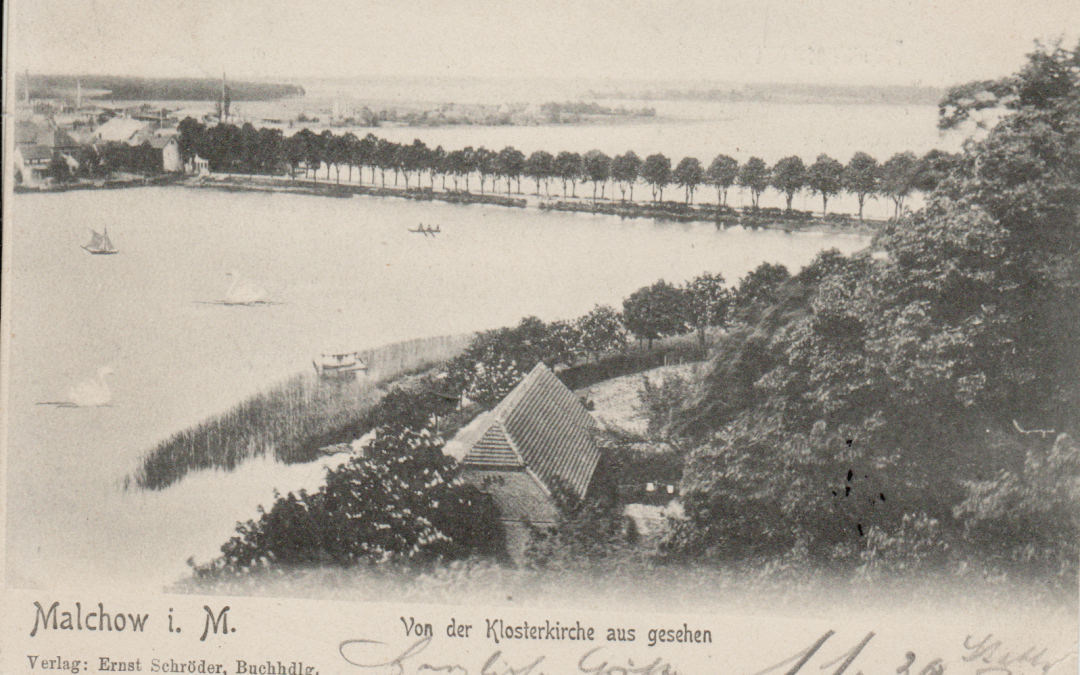 Zapora ziemna widziana z kościoła klasztornego, © Tourist-Information Malchow
