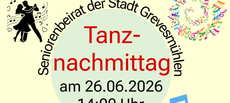 Plakat Tanznachmittag Seniorenbeirat // &copy; Seniorenbeirat