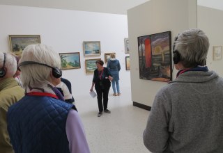 Guided tours through the exhibition // &copy; Kunstmuseum Ahrenshoop