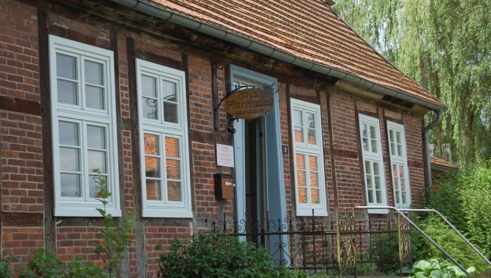 De pastorie in Blücher, gebouwd in 1794., © Biosphärenreservatsamt Schaalsee-Elbe