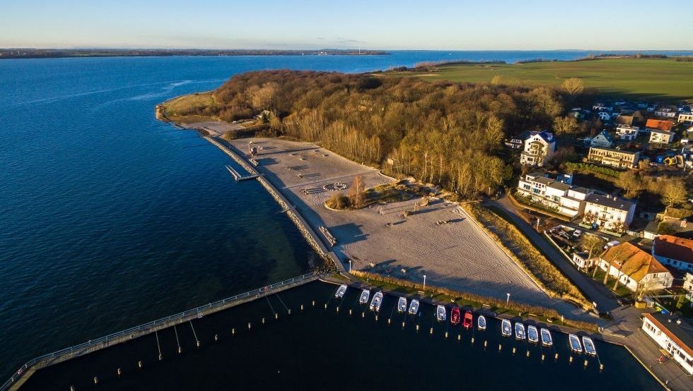 View of Altefähr harbor from above, © Eigenbetrieb Hafen- und Tourismuswirtschaft Altefähr