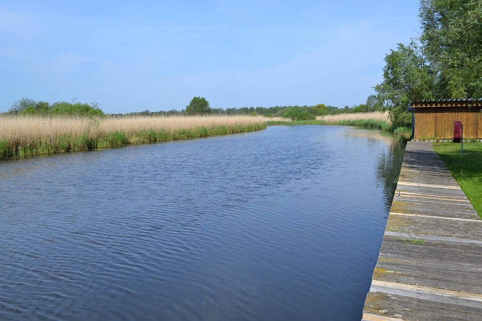 Boat jetty and boathouse of the anglers' association // &copy; Lutz Werner