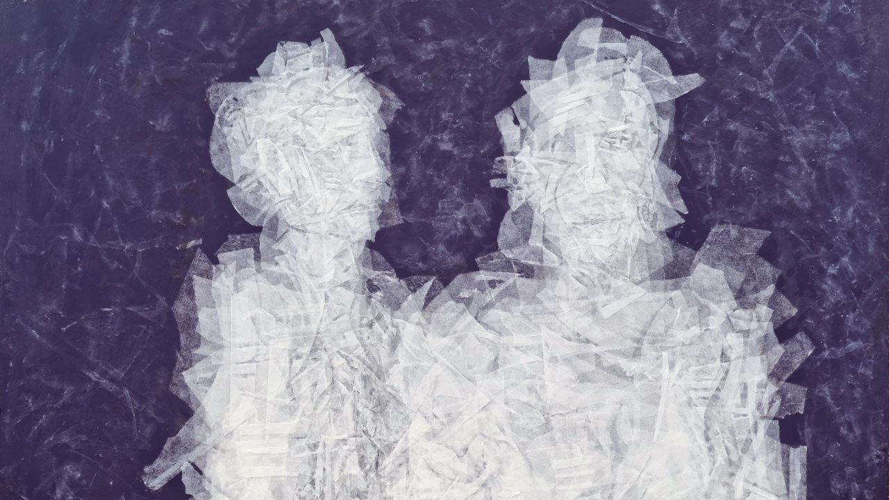 Kolaż, 100x100cm, 2024 // © Martin Hoffmann Kolaż, 100x100cm, 2024 // © Martin Hoffmann