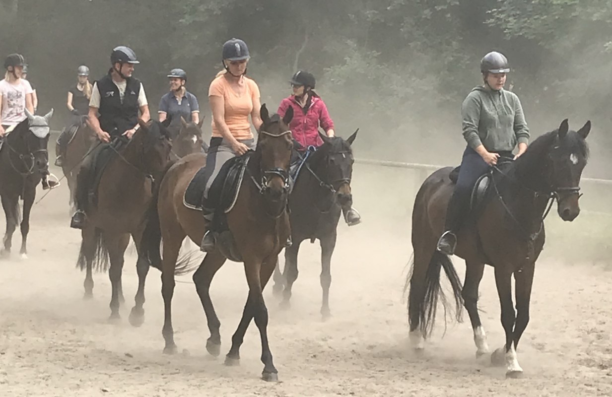 Formatie voor de rit naar Bömitz, © Karoline Görs Formatie voor de rit naar Bömitz, © Karoline Görs