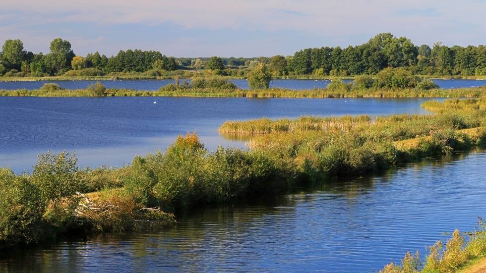 Visvijvers in het Lewitz natuurreservaat - uitzicht vanaf de Dütschow brug in noordelijke richting, © Lewitzfotograf.de-Ralf Ottmann