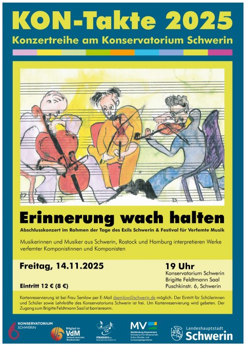 Plakat_Verfemte_1411, © Konservatorium Schwerin